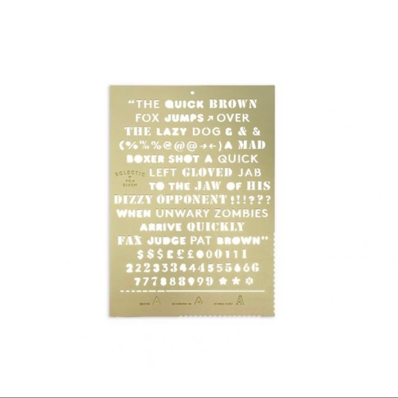 TOOL The Copycat by Tom Dixon: Etched Brass Stencil Sheet - Picture 2 of 10